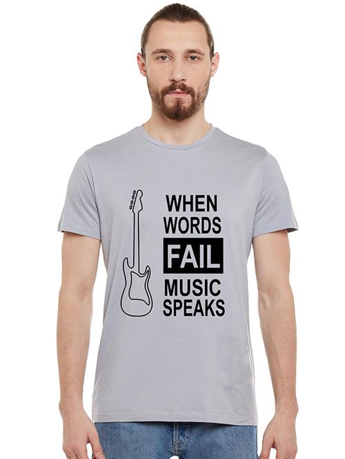 grey front print t-shirt - 17327522 -  Standard Image - 0