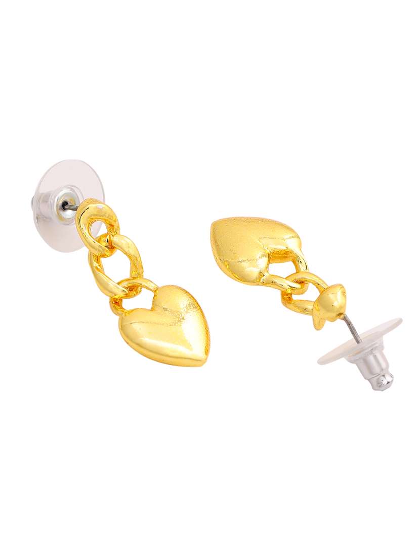 gold metal chandellier earring - 17327578 - Standard Image - 3