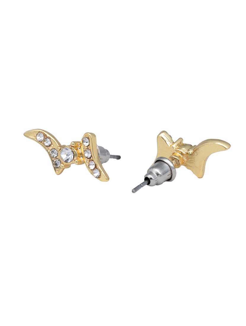 white metal studs earring - 17327598 -  Standard Image - 3