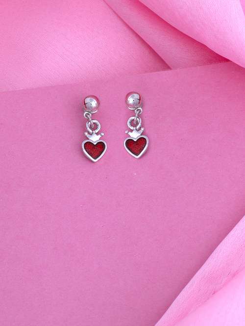 red metal drop earring - 17327619 -  Standard Image - 0