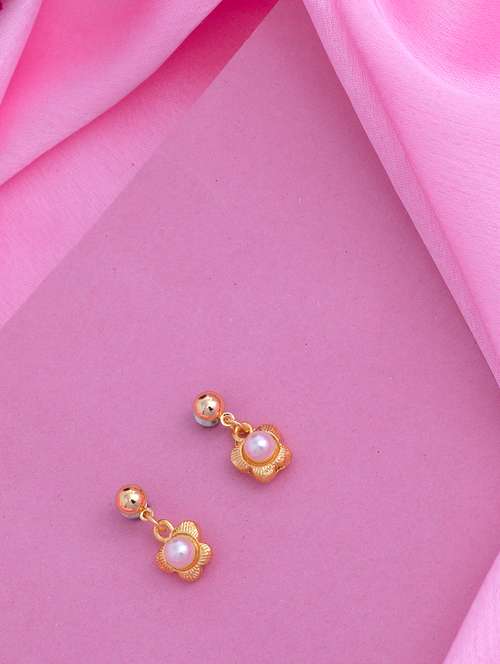 white metal drop earring - 17327623 -  Standard Image - 0