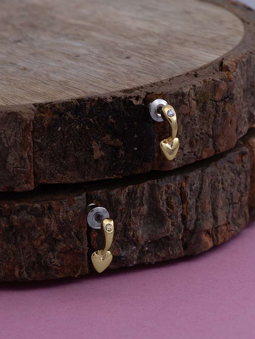 gold metal drop earring