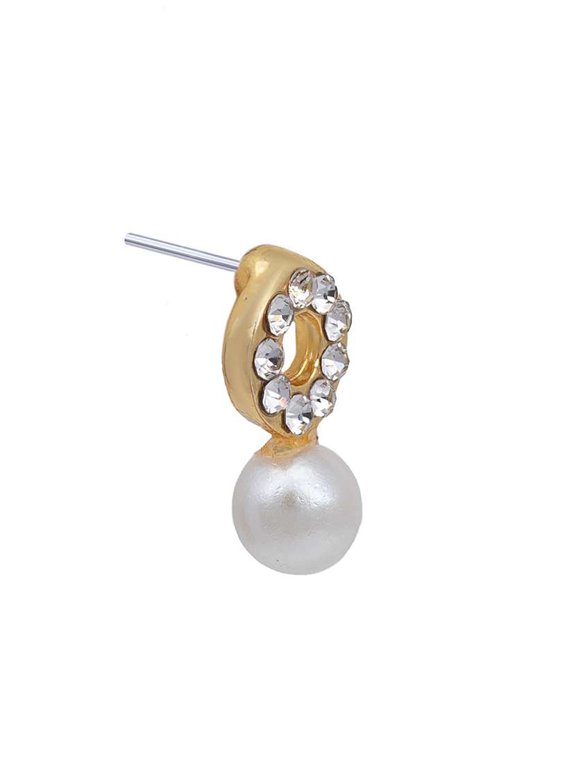 silver metal studs earring - 17327681 - Standard Image - 3