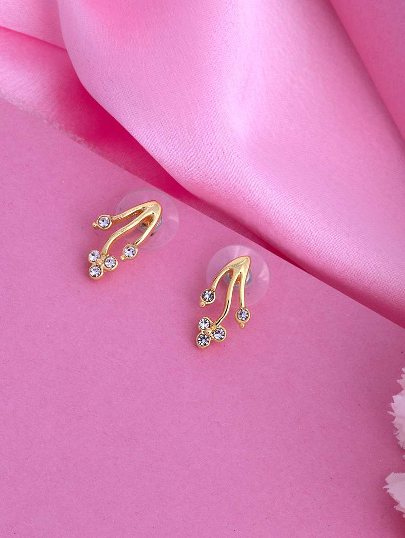 white metal studs earring - 17327712 -  Zoom Image - 0