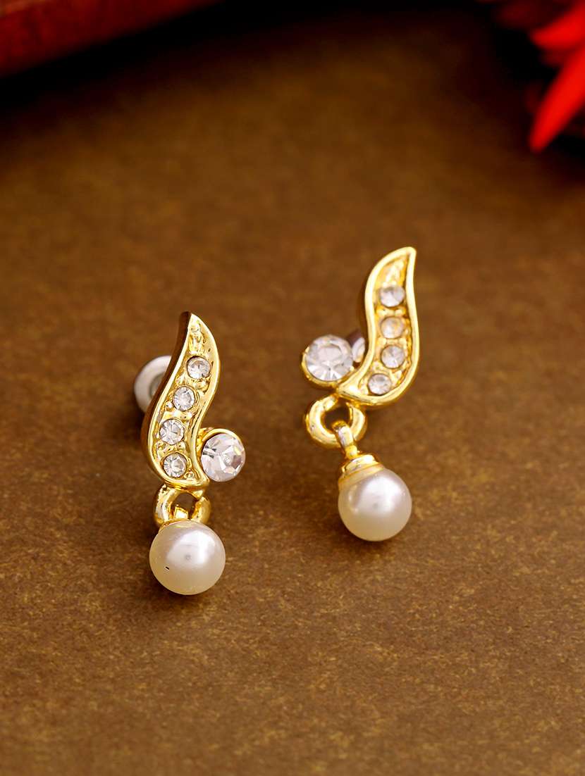 white metal drop earring - 17327731 - Zoom Image - 0