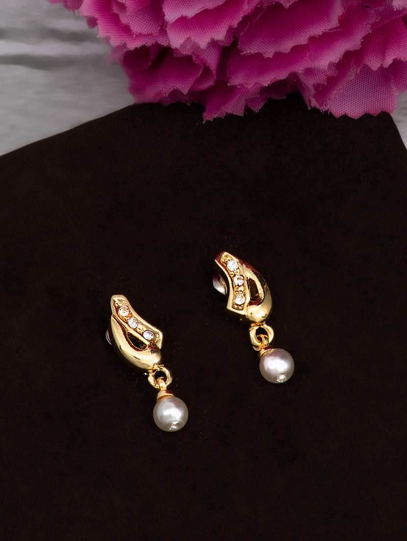 white metal chandellier earring - 17327732 -  Zoom Image - 0