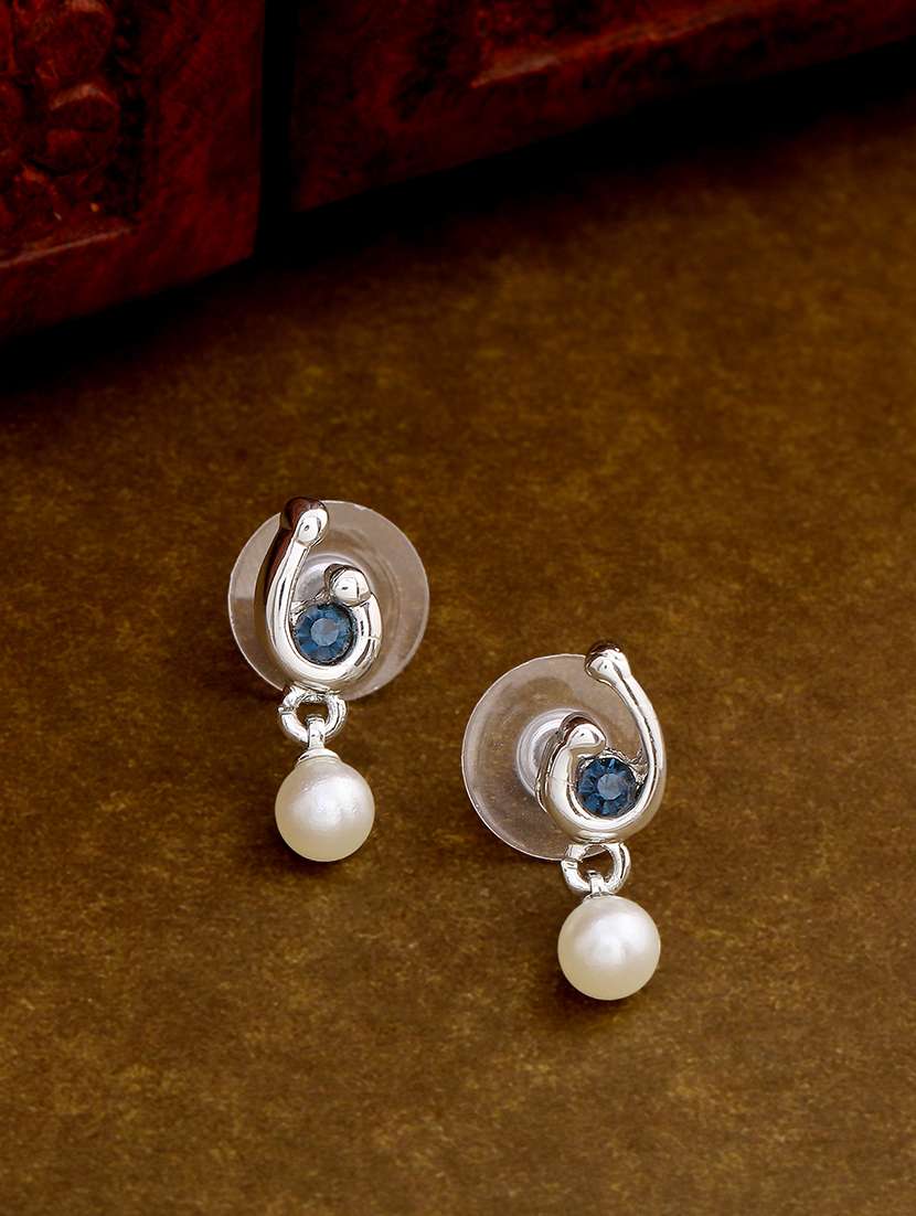 blue metal drop earring - 17327734 - Zoom Image - 0