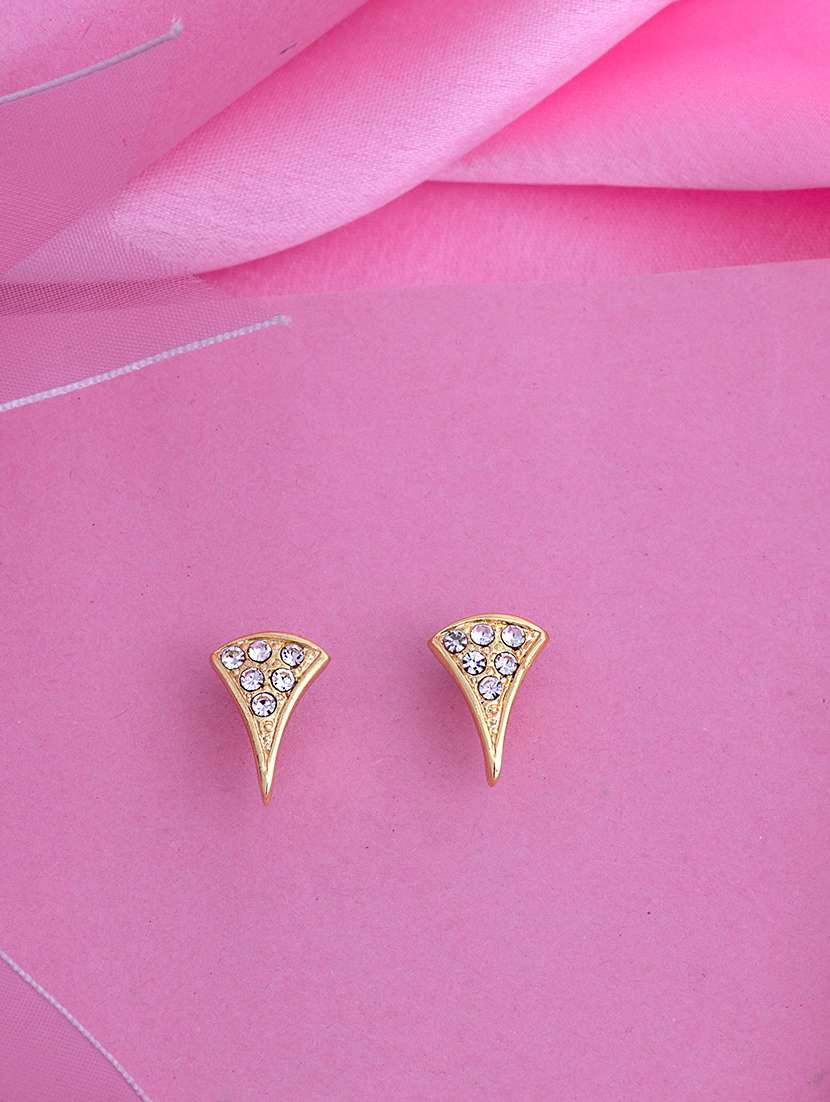 gold metal studs earring