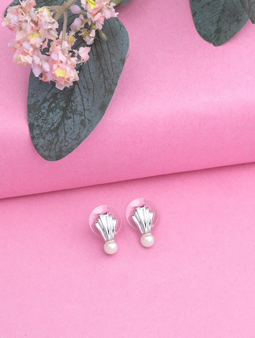 silver metal studs earring - 17327746 - Zoom Image - 0
