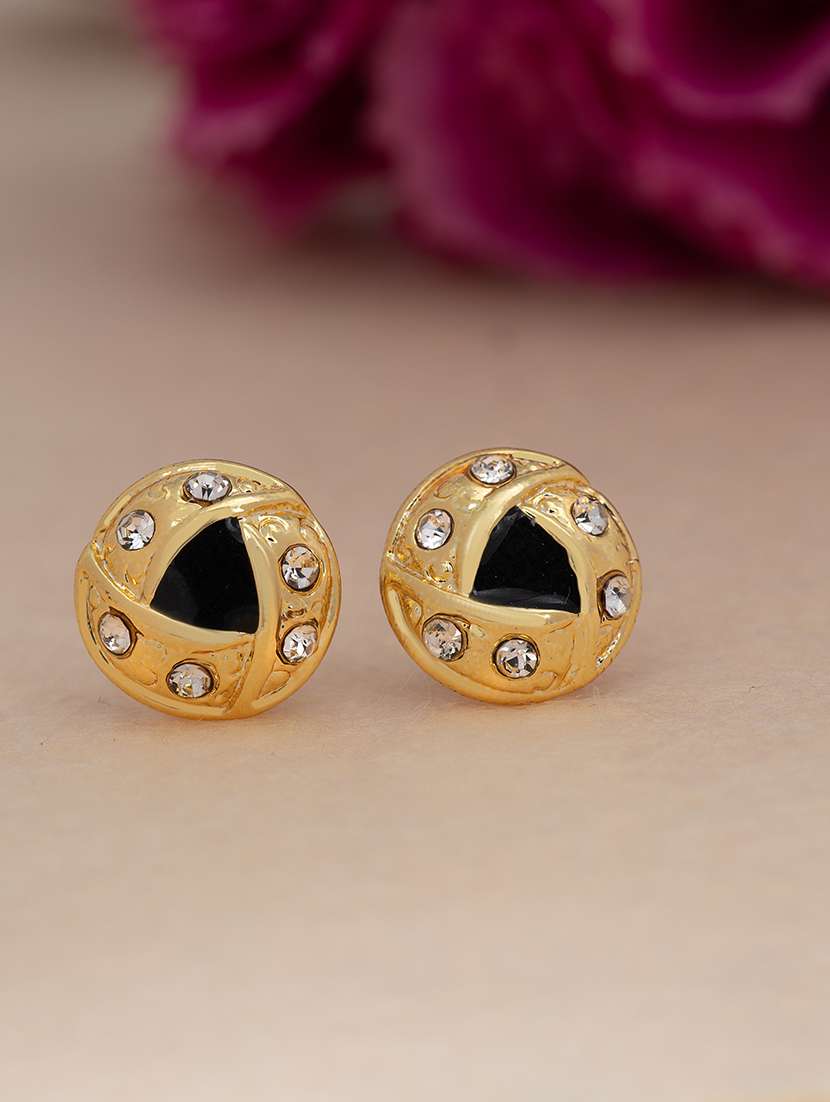 black metal studs earring - 17327776 - Zoom Image - 0