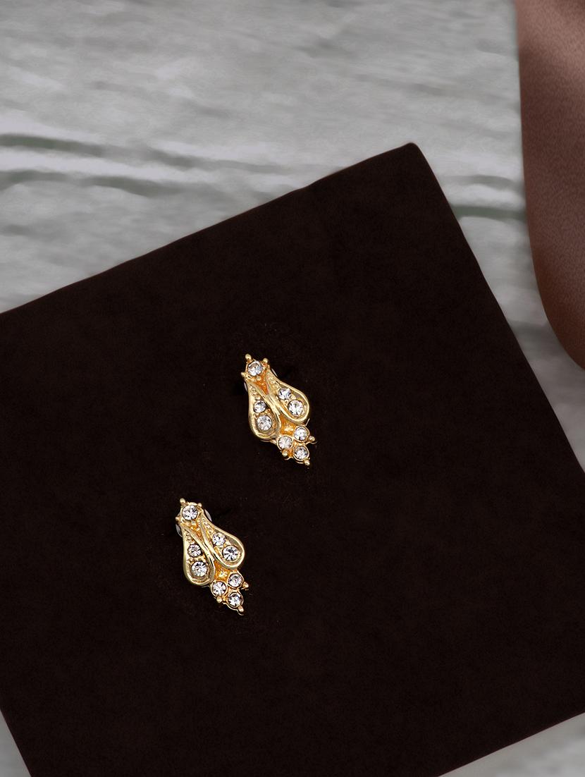 gold metal studs earring - 17327780 - Zoom Image - 0