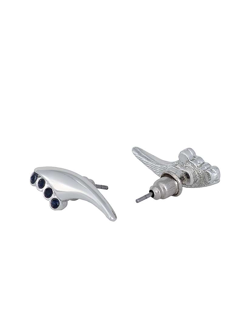 blue metal studs earring - 17327783 -  Standard Image - 3