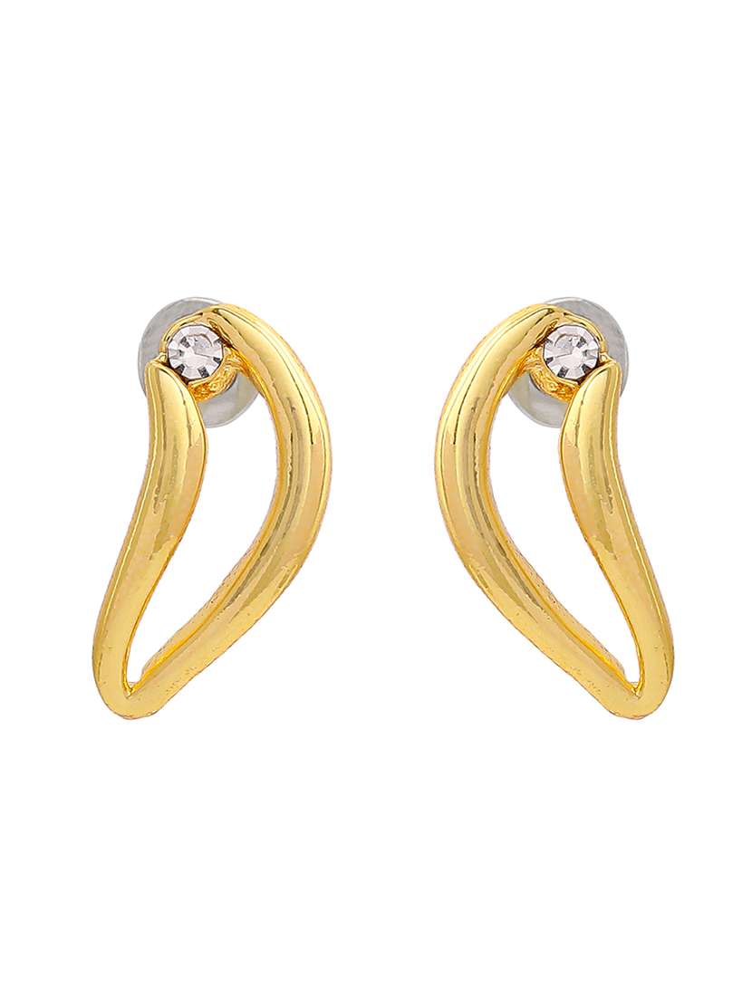 gold metal studs earring - 17327786 - Zoom Image - 0