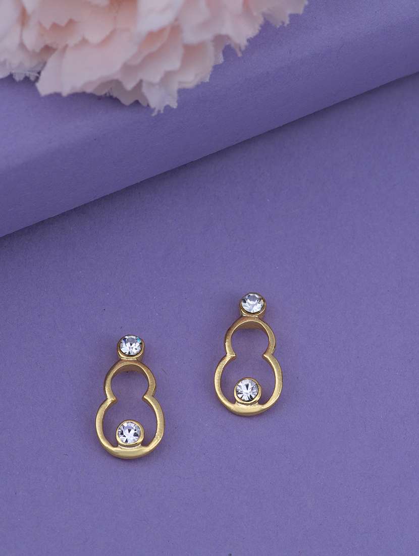 gold metal studs earring - 17327789 - Zoom Image - 0