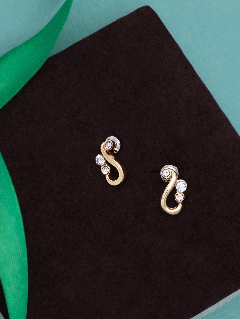 gold metal studs earring - 17327792 - Zoom Image - 0