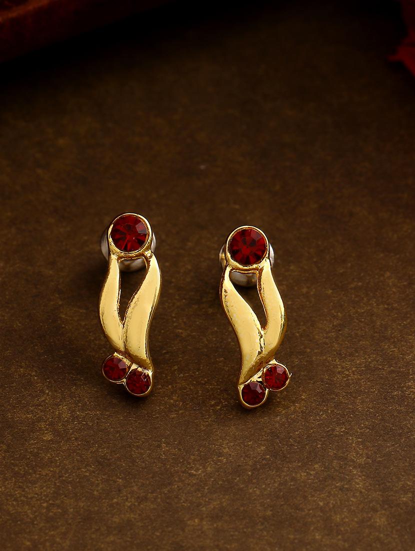 red metal studs earring - 17327794 - Zoom Image - 0