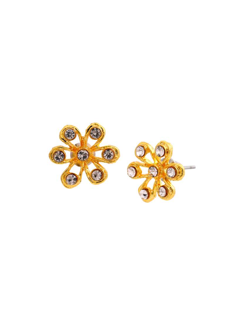 white metal studs earring - 17327809 -  Standard Image - 3