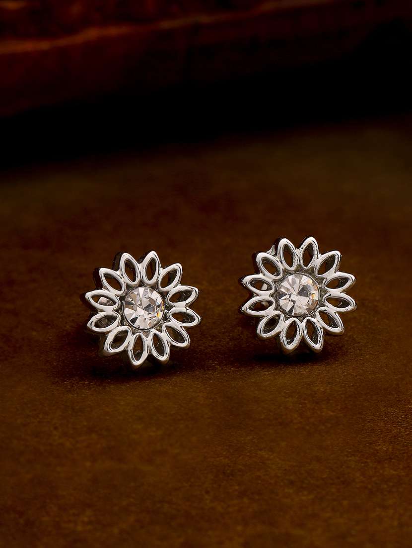 silver metal studs earring - 17327813 -  Zoom Image - 0