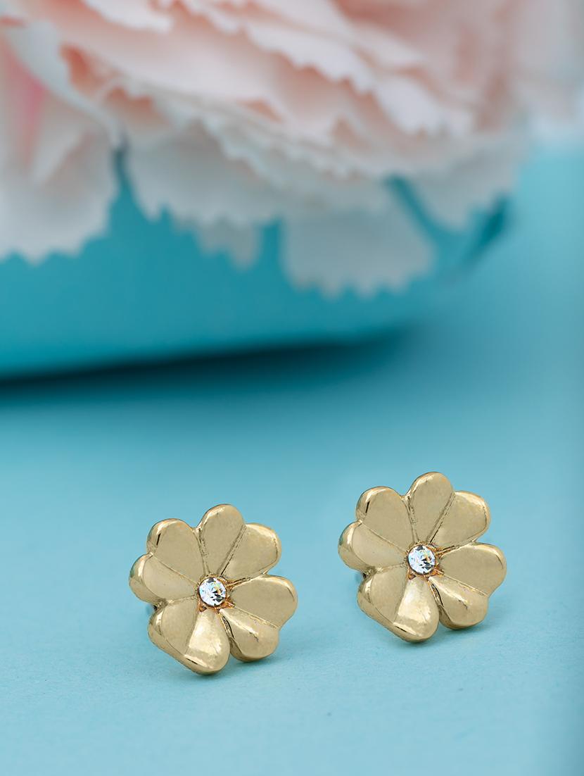 gold metal studs earring - 17327814 - Zoom Image - 0