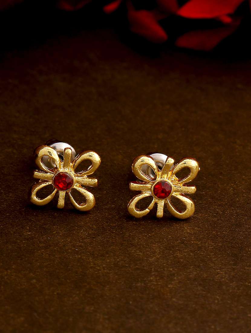 red metal studs earring - 17327830 - Zoom Image - 0