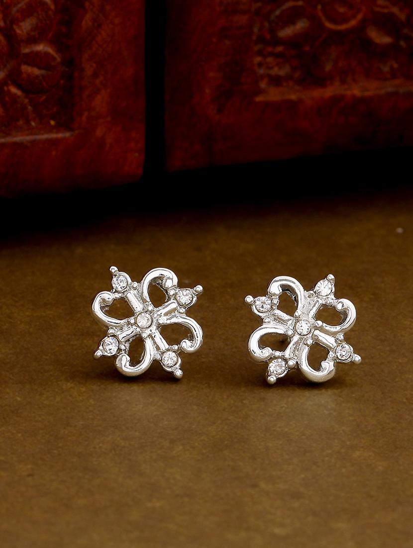 silver metal studs earring - 17327864 - Zoom Image - 0