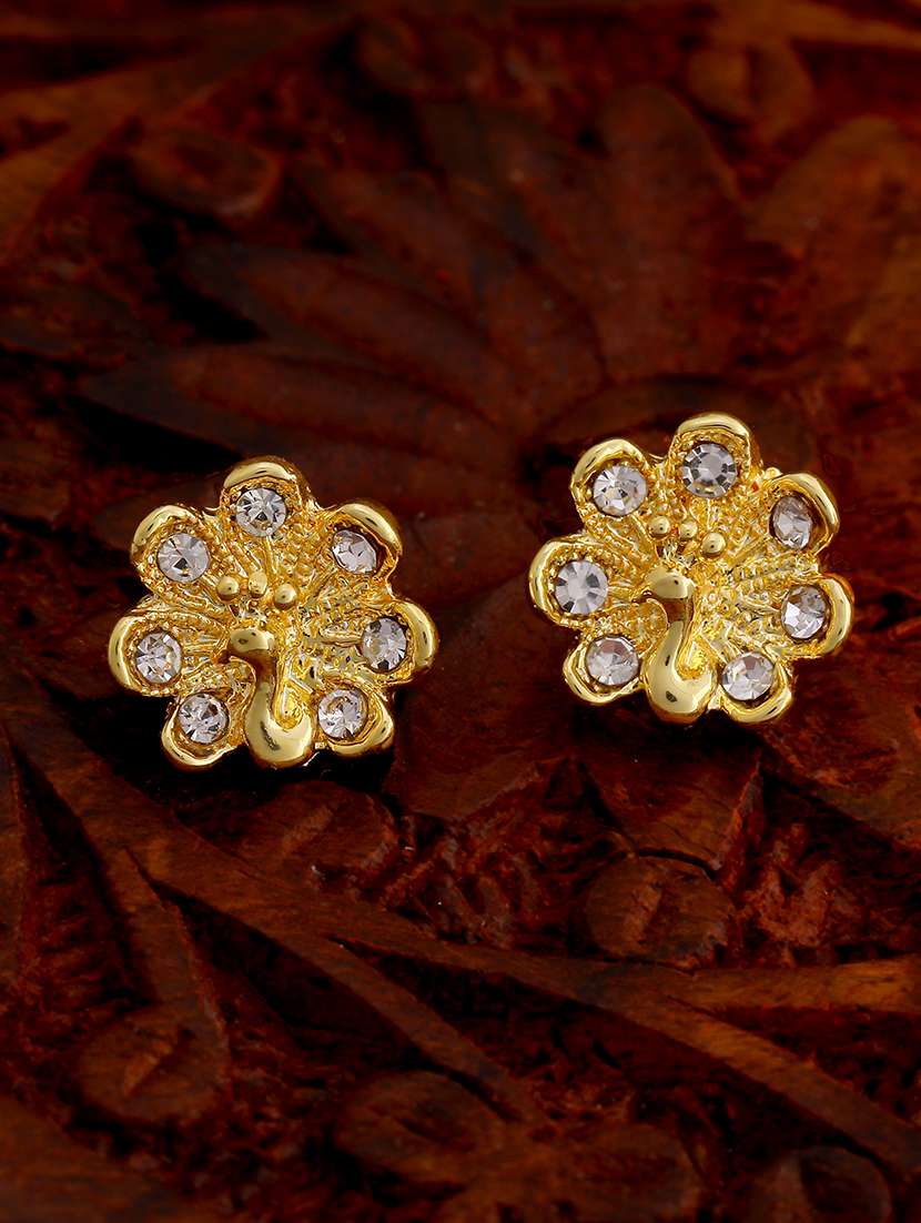 gold metal studs earring