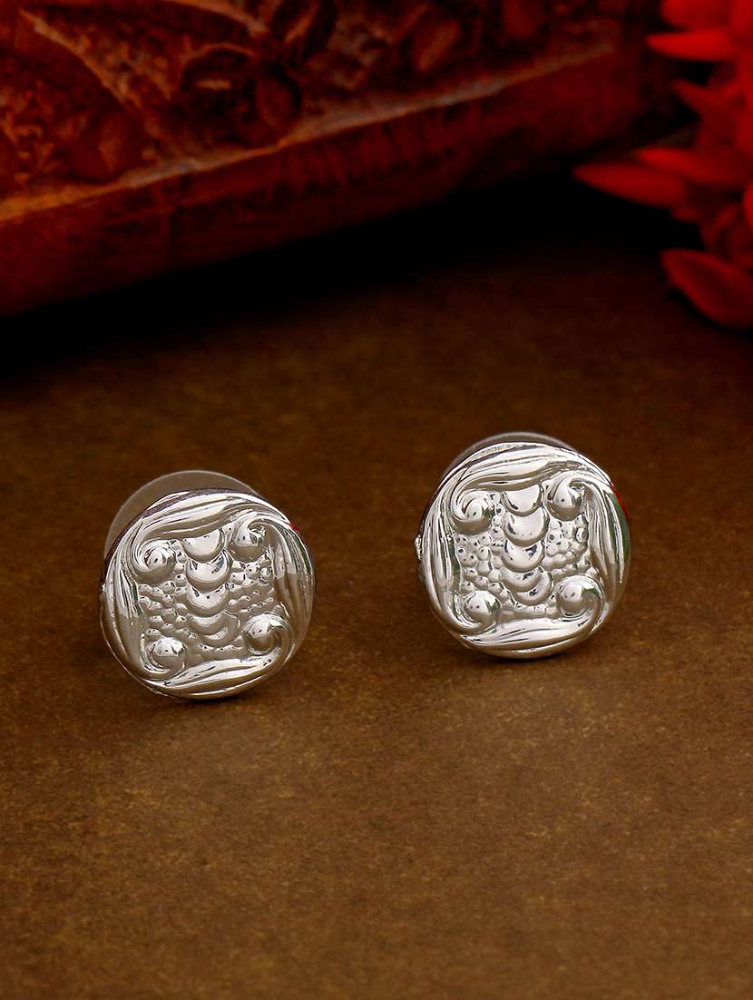 silver metal studs earring - 17327879 - Zoom Image - 0