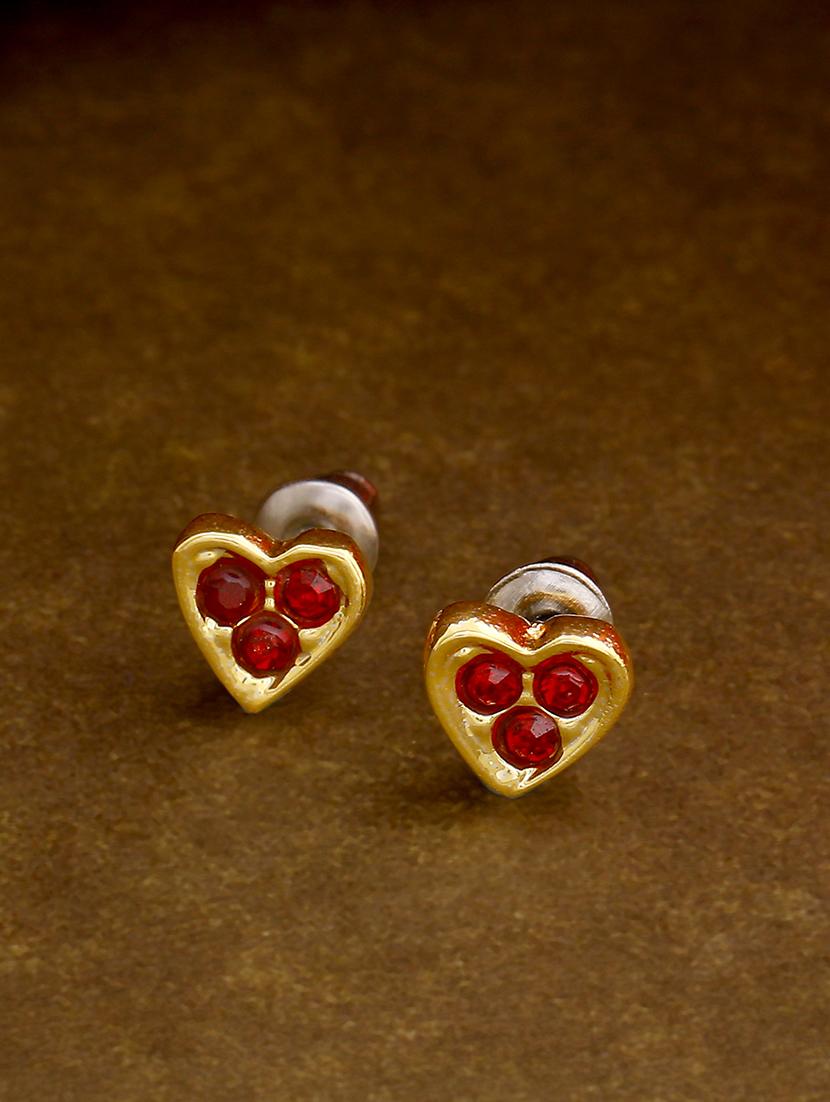 red metal studs earring - 17327890 - Zoom Image - 0