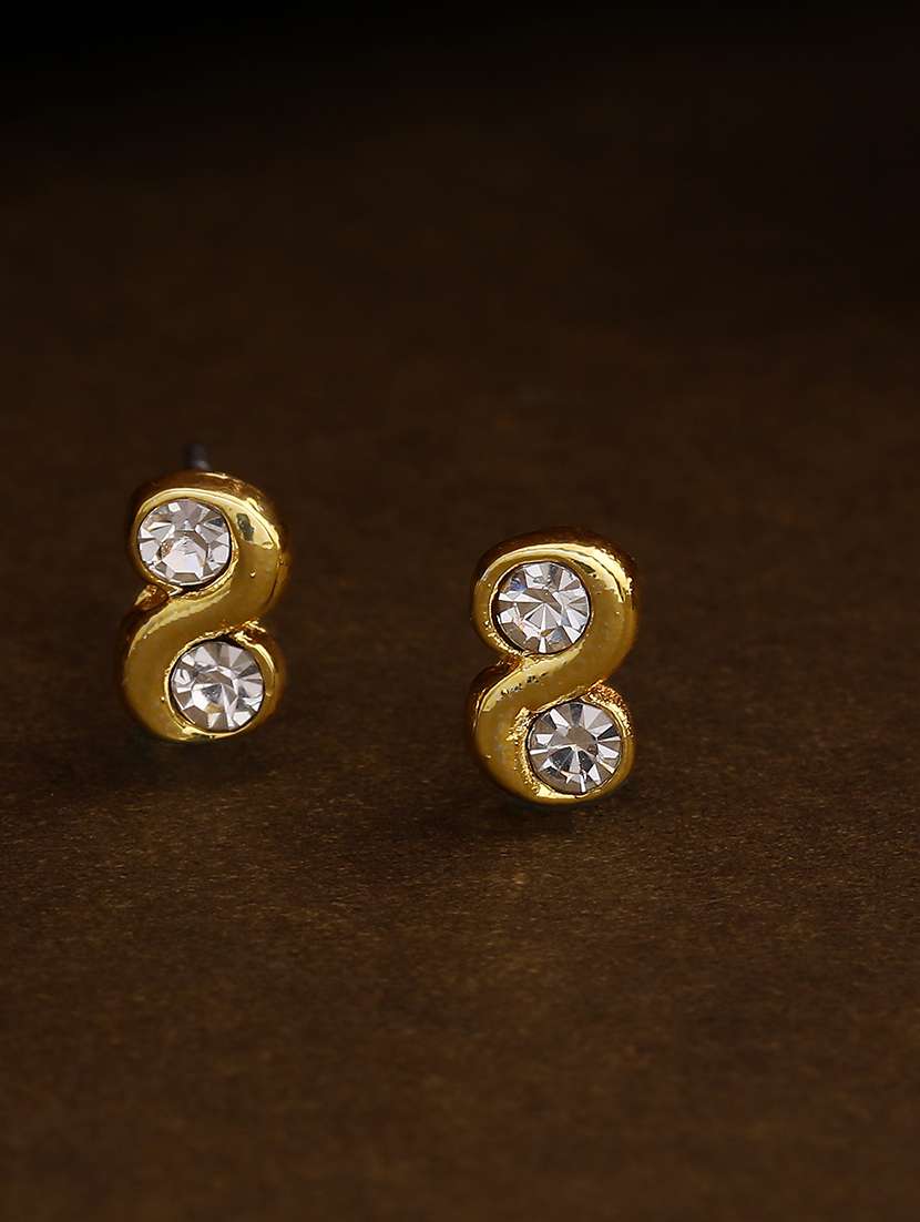 gold metal studs earring