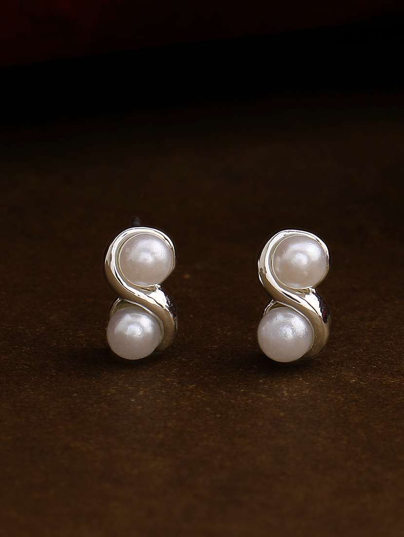 silver metal studs earring - 17327896 - Zoom Image - 0