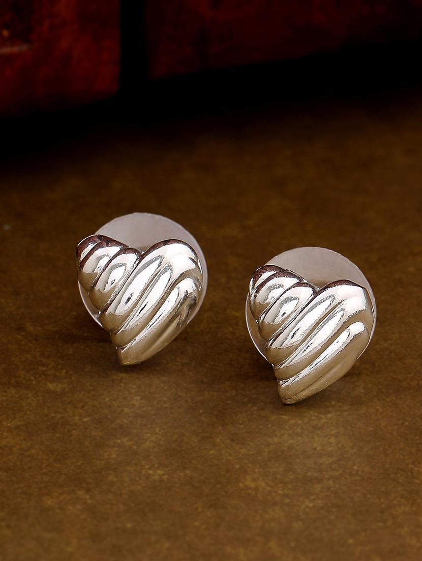 silver metal studs earring - 17327900 - Zoom Image - 0