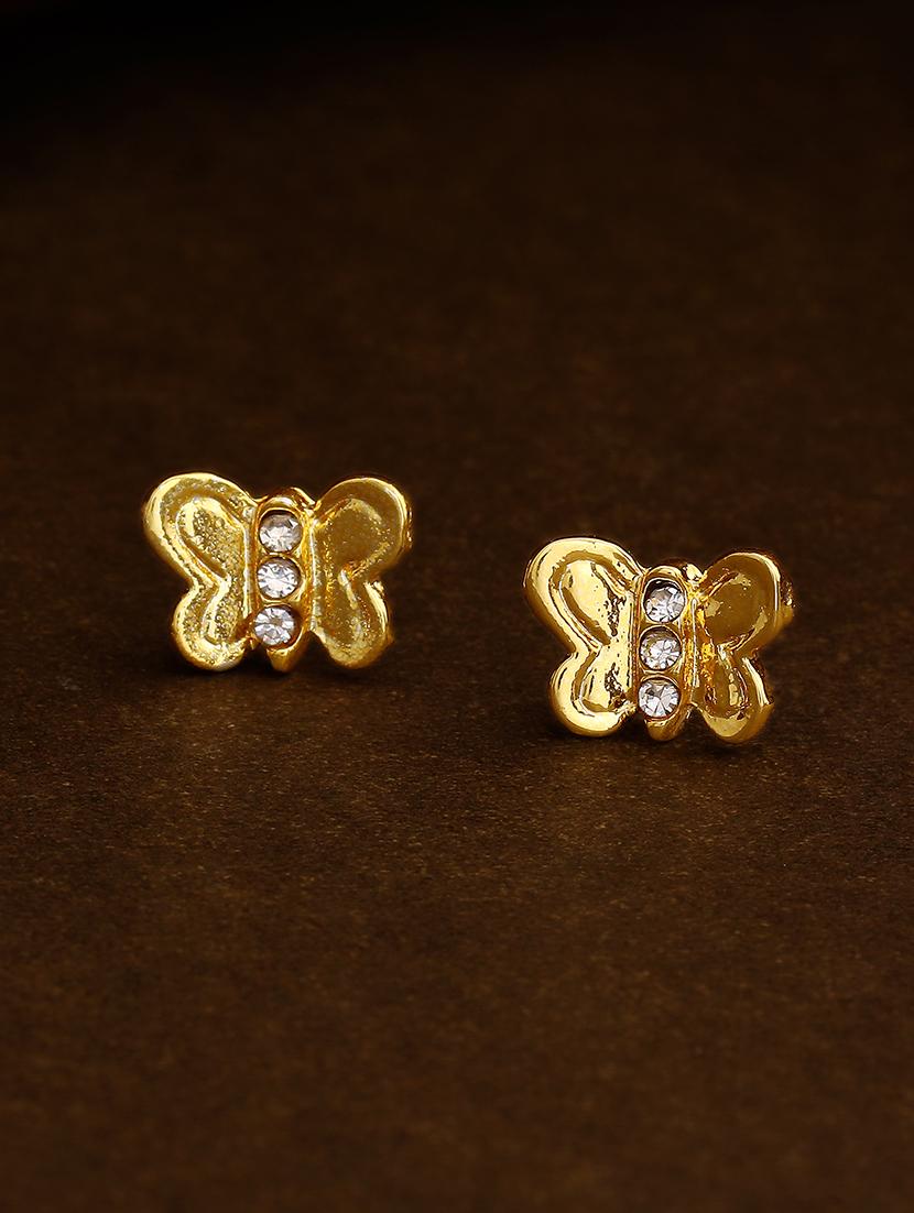 gold metal studs earring - 17327914 - Zoom Image - 0