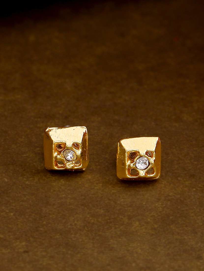 gold metal studs earring