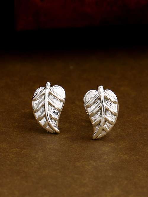 silver metal studs earring - 17327927 -  Standard Image - 0