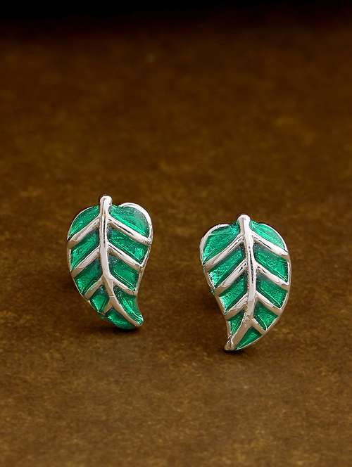 silver metal studs earring - 17327929 -  Standard Image - 0