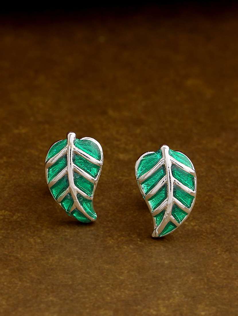 silver metal studs earring - 17327929 -  Zoom Image - 0
