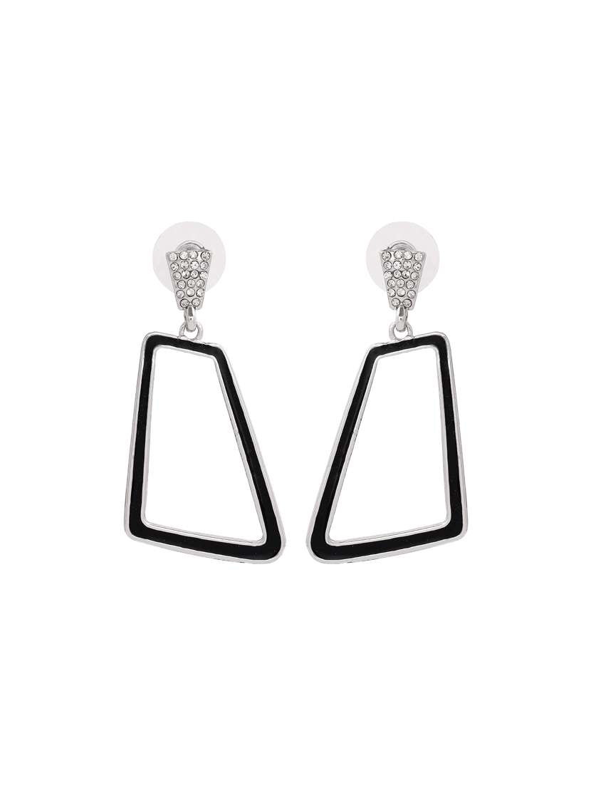 black metal chandellier earring - 17327930 - Standard Image - 3