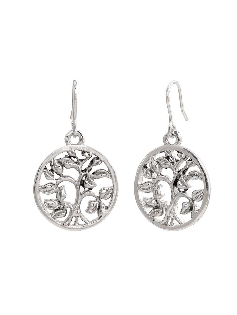 silver metal chandellier earring - 17327933 - Standard Image - 3