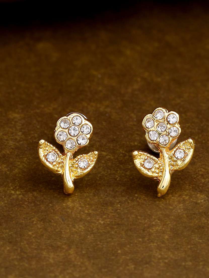 gold metal studs earring