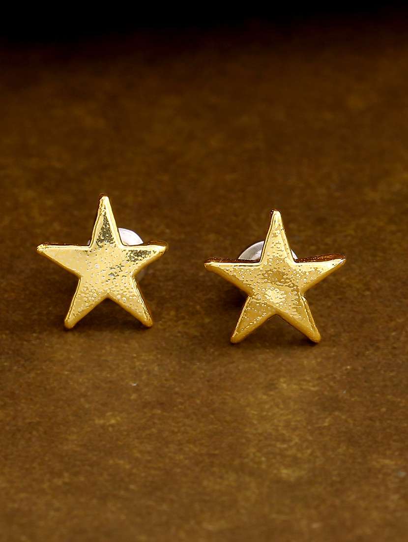 gold metal studs earring - 17327975 - Zoom Image - 0