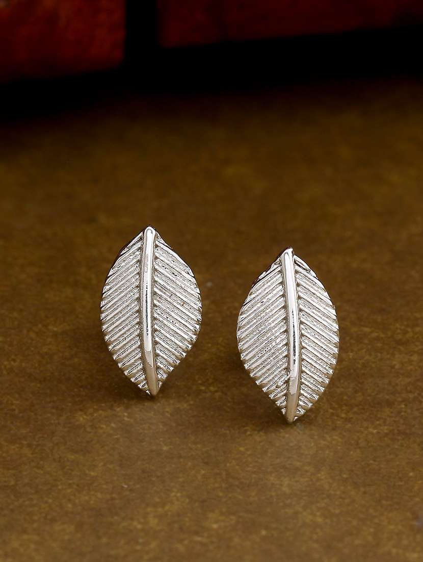 silver metal studs earring - 17327985 -  Zoom Image - 0