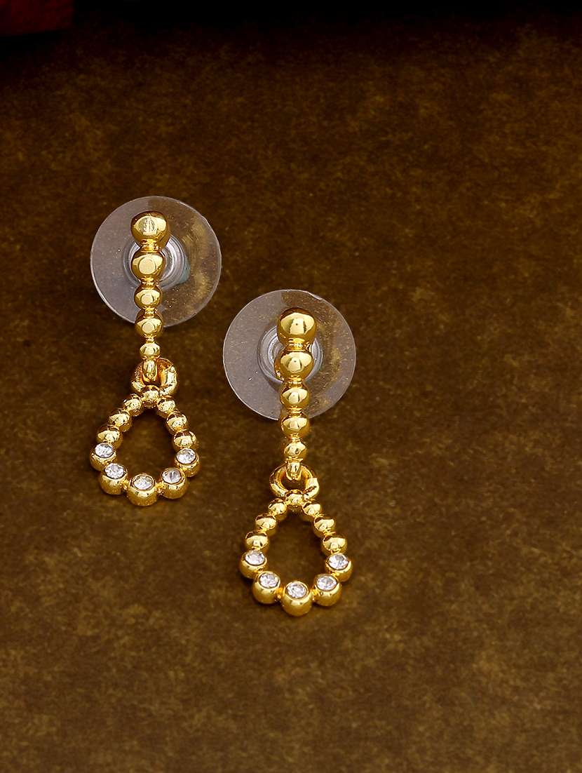 gold metal drop earring