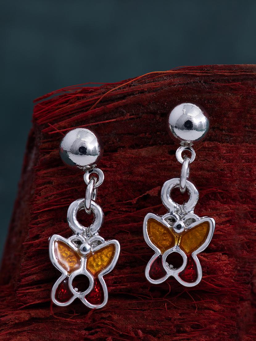 red metal drop earring - 17328001 - Zoom Image - 0