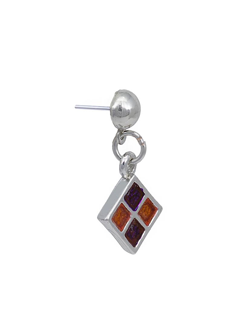 yellow metal drop earring - 17328002 - Standard Image - 3