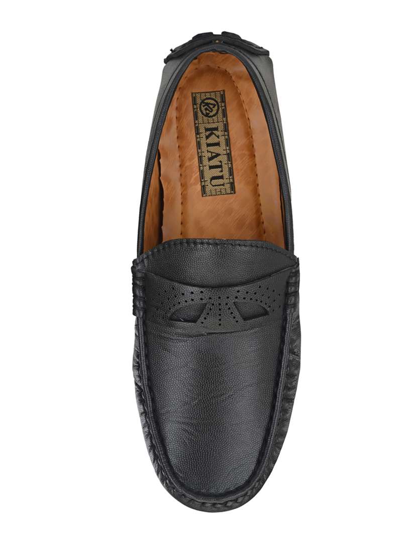 black slip on loafers - 17328016 -  Standard Image - 3