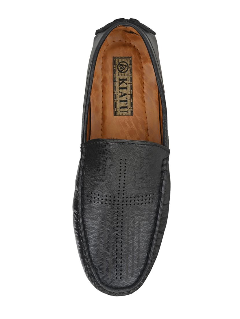 black slip on loafers - 17328019 - Standard Image - 3