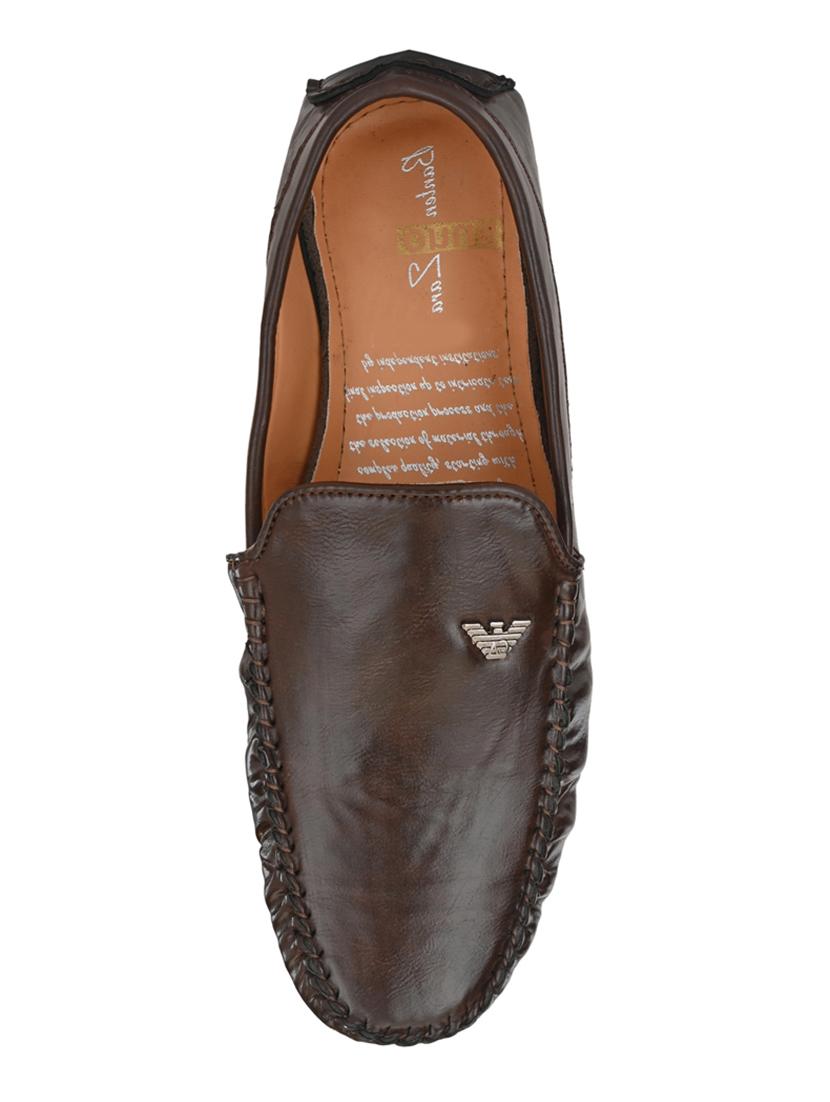 brown slip on loafers - 17328029 - Standard Image - 3