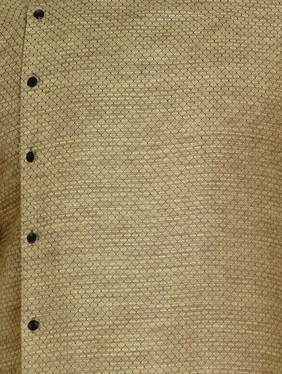 olive green checkered long kurta - 17332963 -  Standard Image - 3