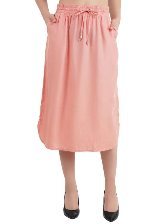 pocket detail solid skirt  - 17332988 -  Zoom Image - 0