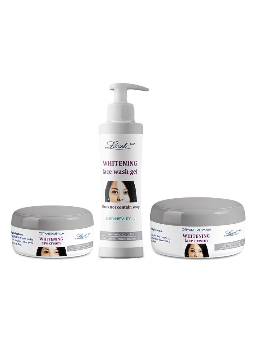 whitening complete face combo ( face & under eye cream & face wash gel)